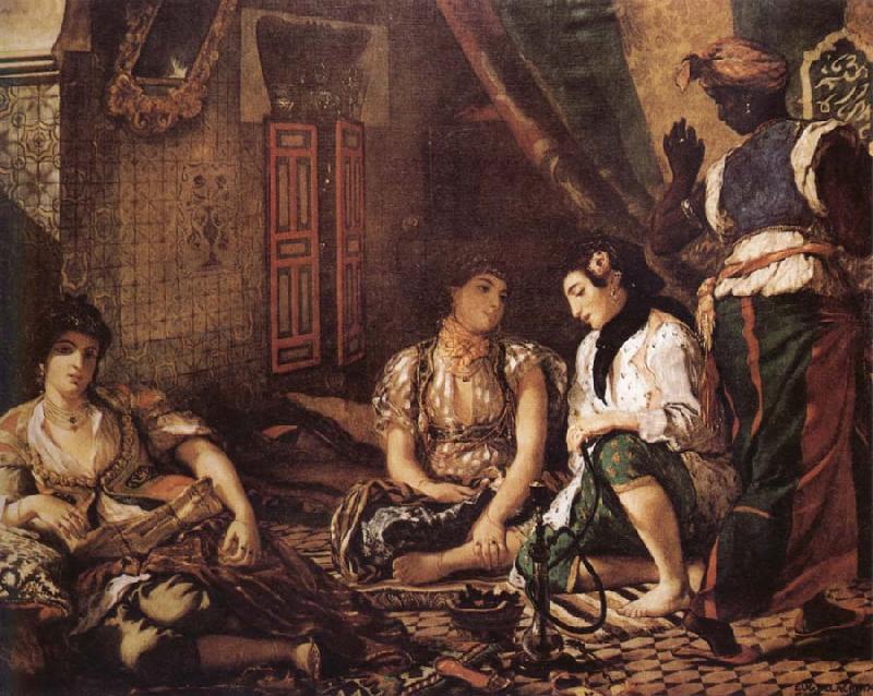 Eugene Delacroix Women of Aleigers Sweden oil painting art